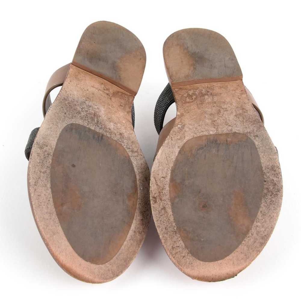 Brunello Cucinelli Leather mules - image 5