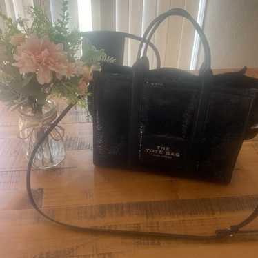 Marc Jacobs Medium black sequin tote bag - image 1