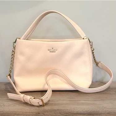 Kate Spade Peach Pebbled Leather Crossbody Purse