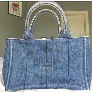 Prada Denim canapa tote