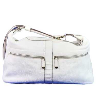 Tod's Pebbled Leather Crossbody White Bag X large.