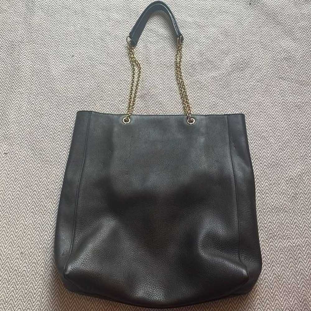 Celine Large Vintage Tote With Chain Straps Authe… - image 5