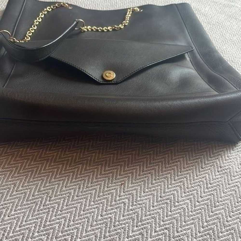 Celine Large Vintage Tote With Chain Straps Authe… - image 6