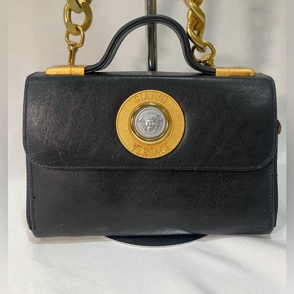 Gianni Versace Vintage Handbag with Unbranded Cha… - image 1