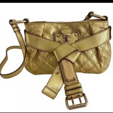 MARC JACOBS Quilted Metallic Gold Crossbody bag Ra