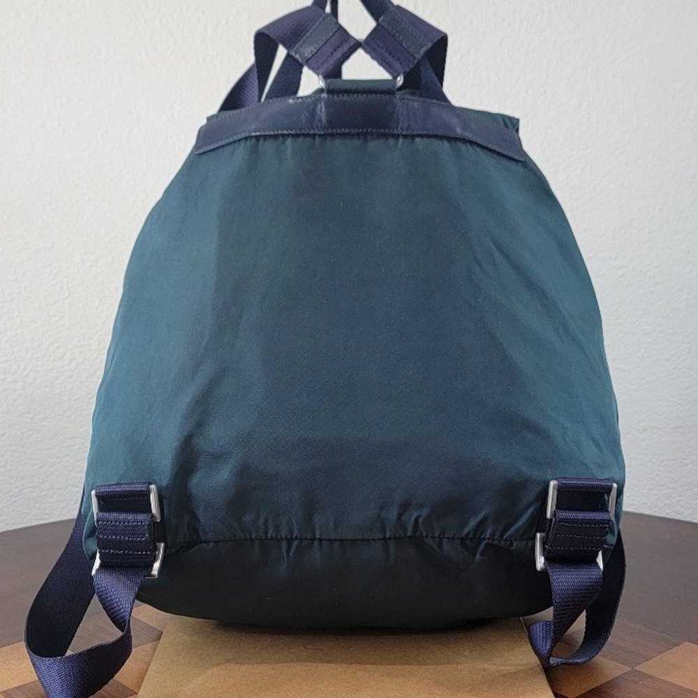 PRADA vela green nylon backpack - image 6