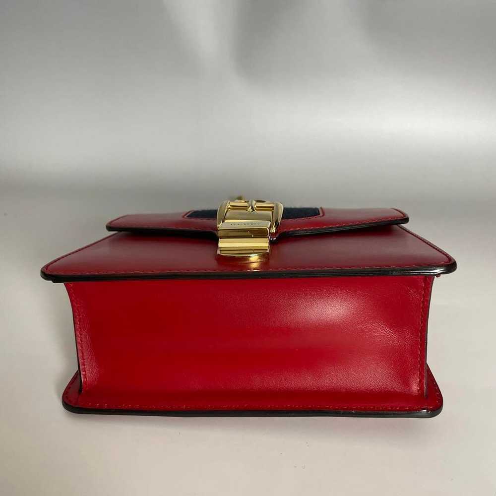 Gucci Vintage Red Sylvie Chain Bag Sherry Line Gu… - image 5