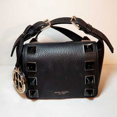 Henri bendel embellished black leather crossbody