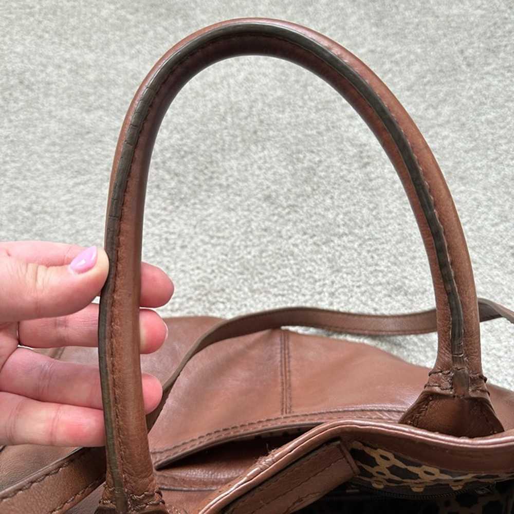 EUC Brighton Tilda Brown Italian Leather Tote Bag… - image 12