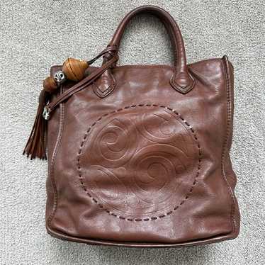 EUC Brighton Tilda Brown Italian Leather Tote Bag… - image 1