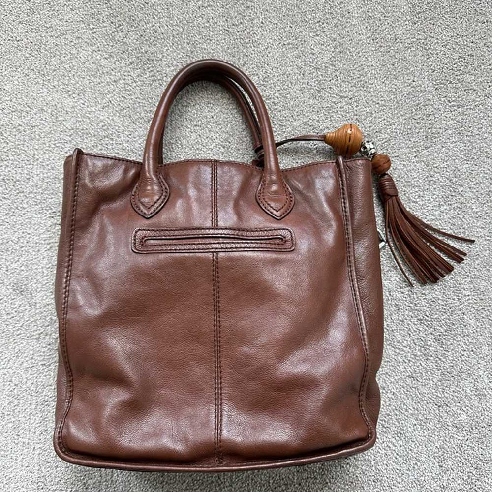 EUC Brighton Tilda Brown Italian Leather Tote Bag… - image 2