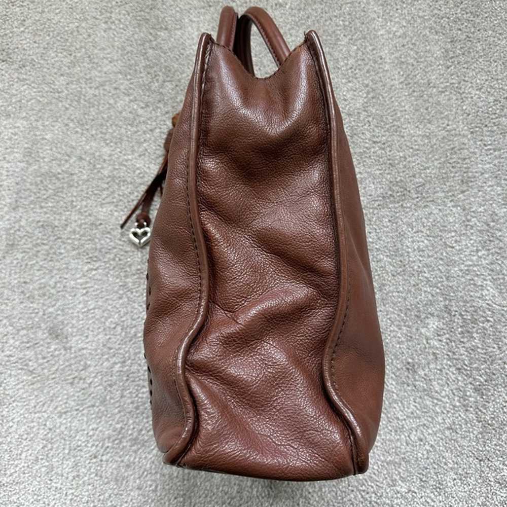 EUC Brighton Tilda Brown Italian Leather Tote Bag… - image 6