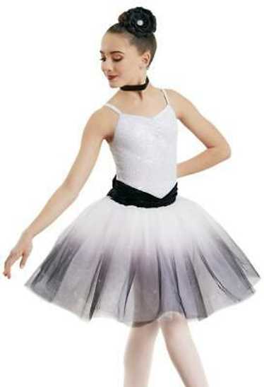 Dance Costume Large Child Black White Weissman 103