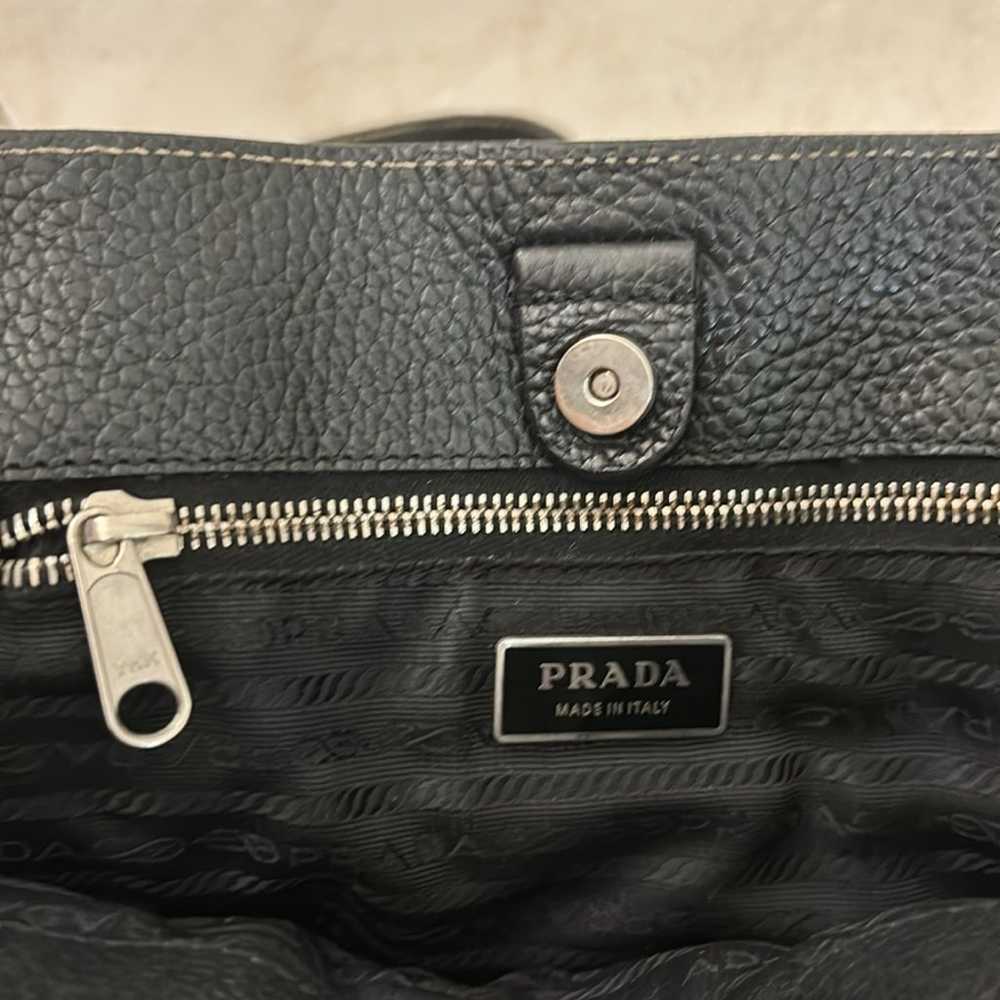 Prada pebbled Leather shoulder bag - image 7