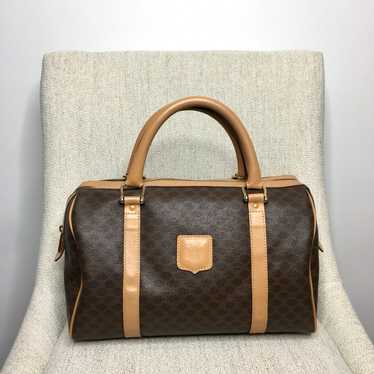 Authentic Celine macadam Boston satchel bag