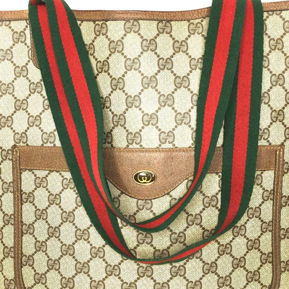 Gucci authentic brown monogram tote bag - image 4