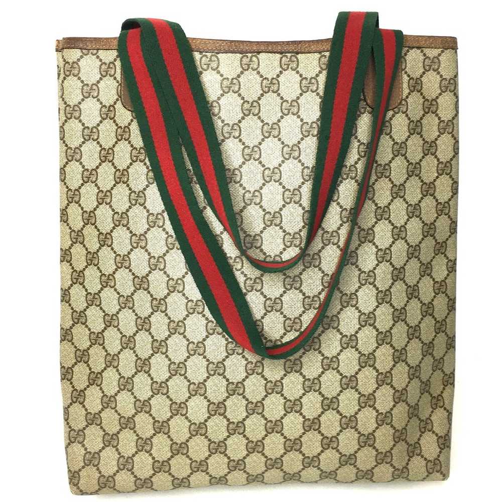 Gucci authentic brown monogram tote bag - image 5