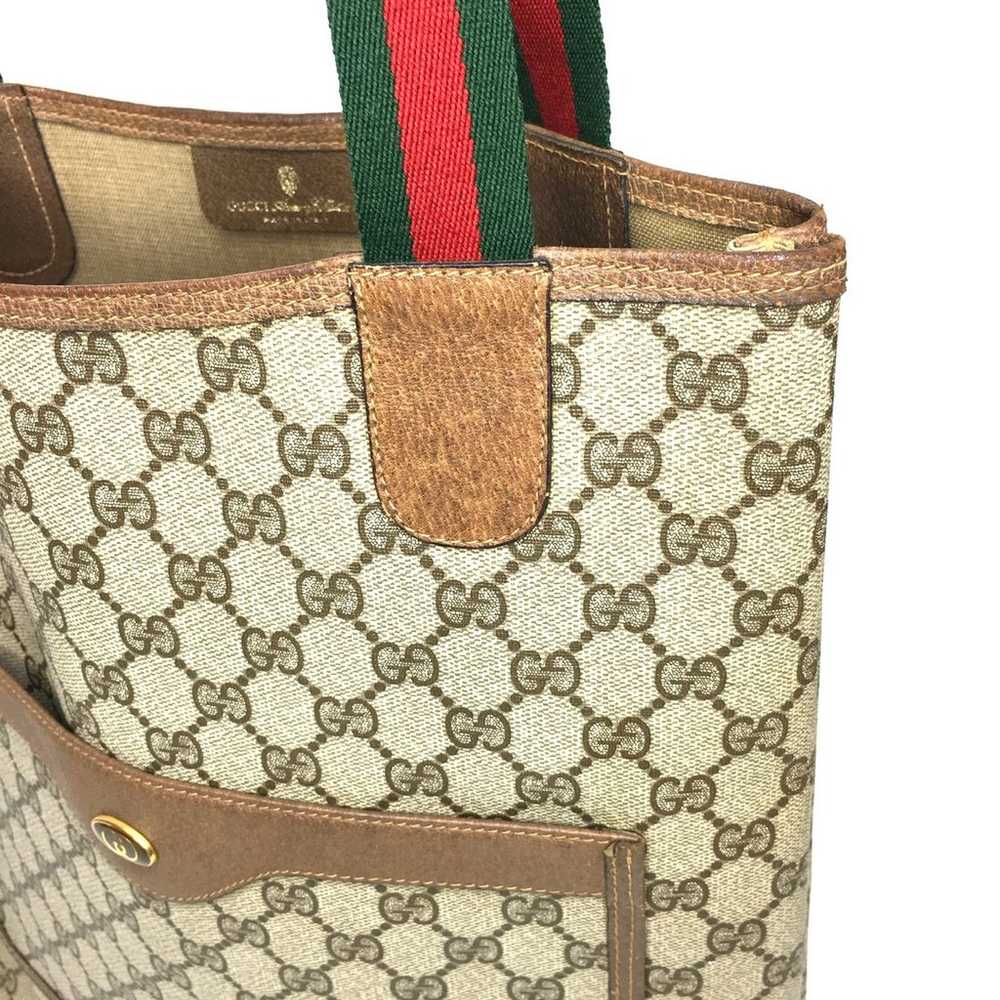 Gucci authentic brown monogram tote bag - image 7