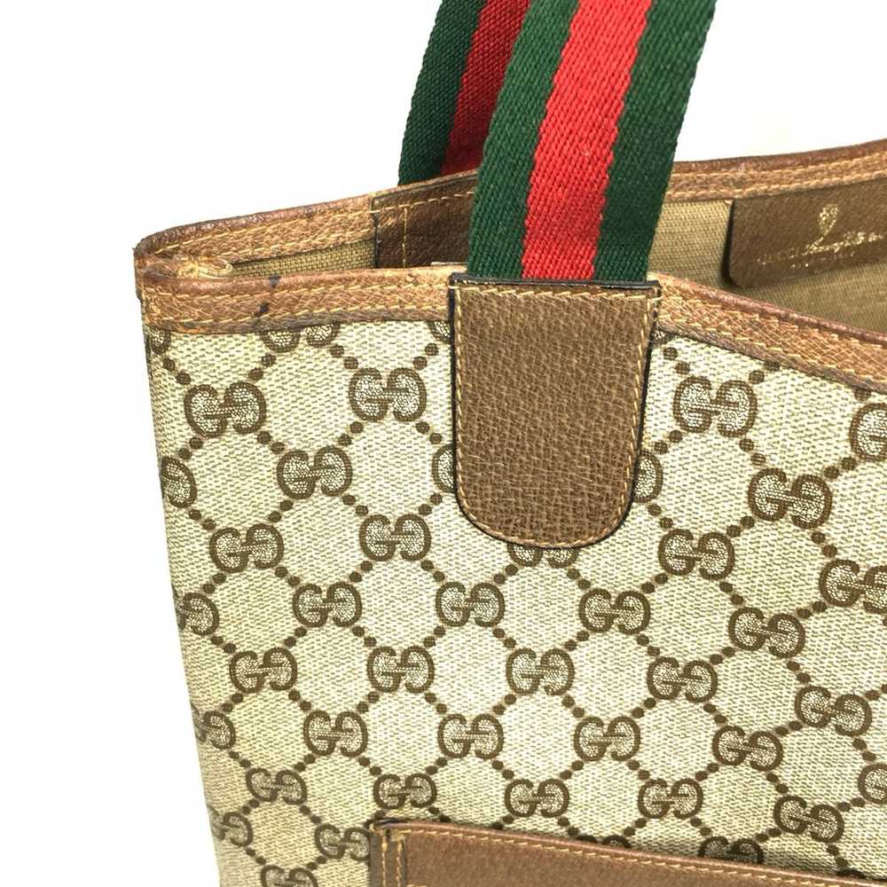 Gucci authentic brown monogram tote bag - image 8