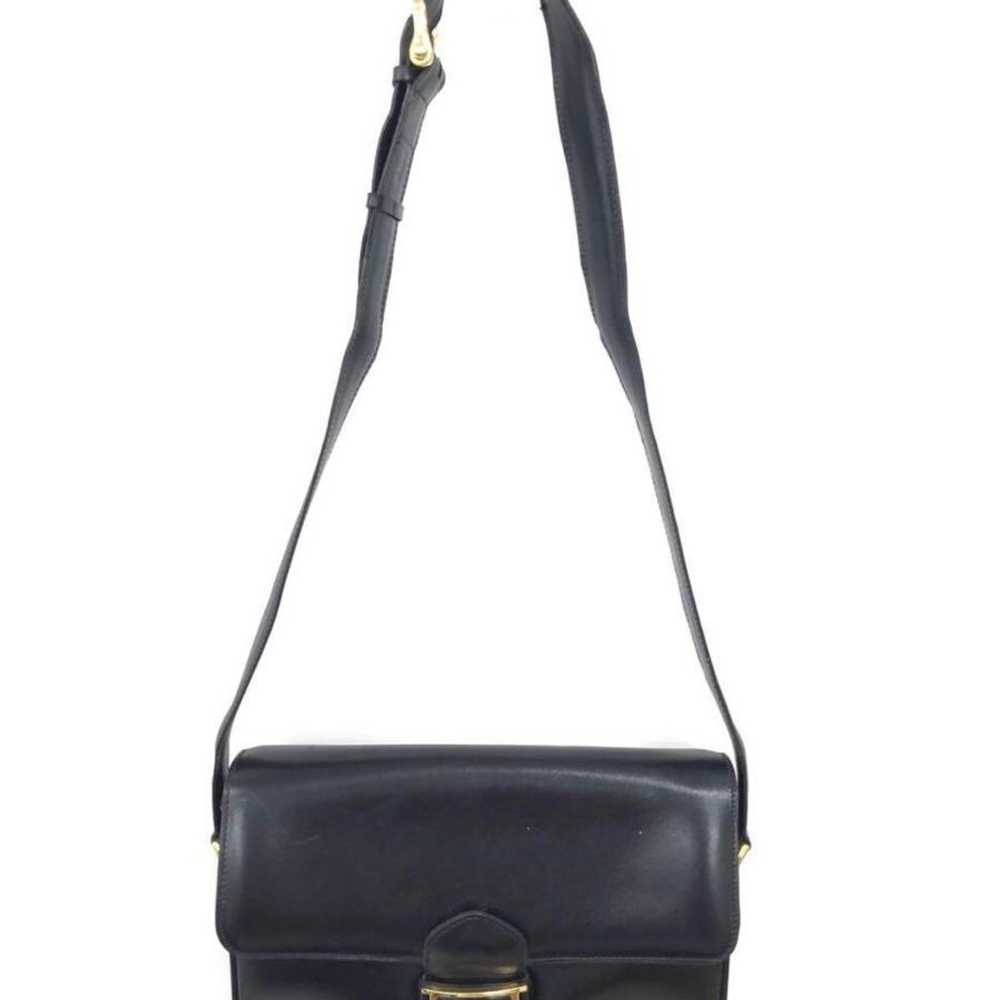 T07/178 CELINE Celine Triomphe Shoulder Bag Black - image 3