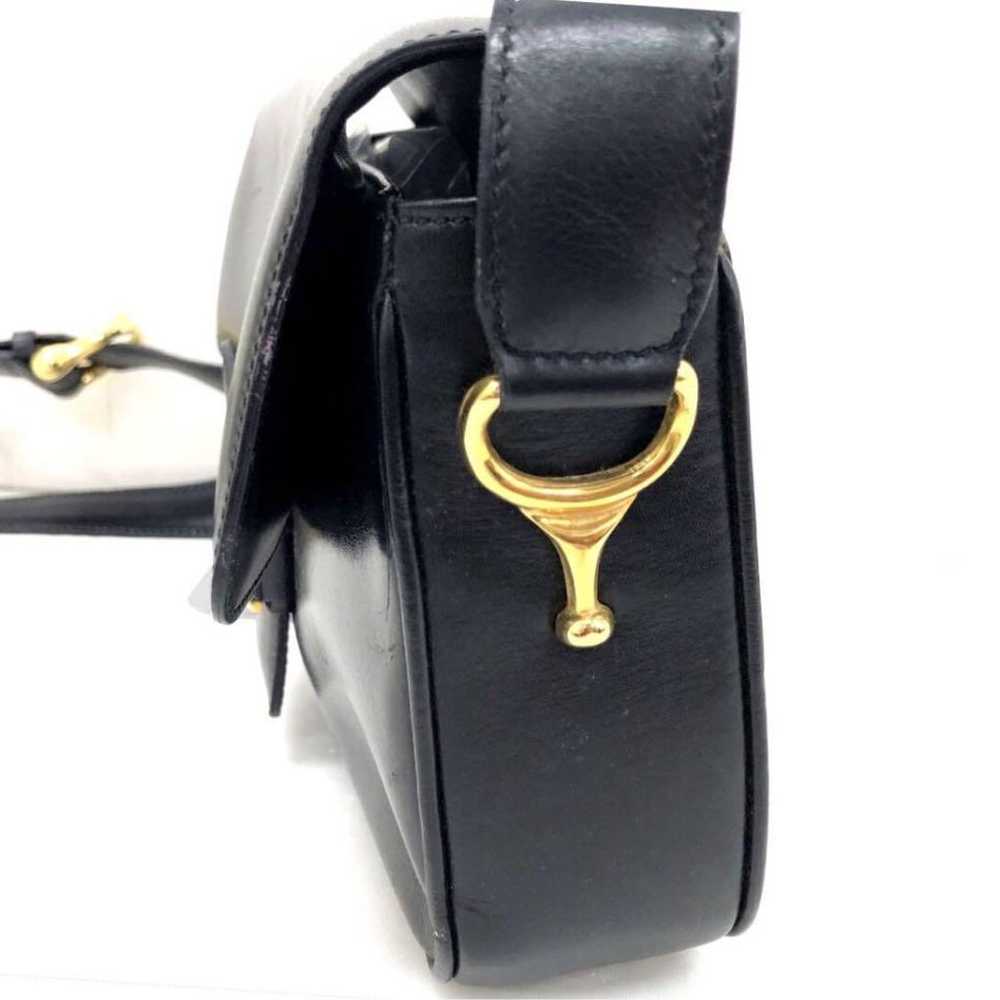 T07/178 CELINE Celine Triomphe Shoulder Bag Black - image 4