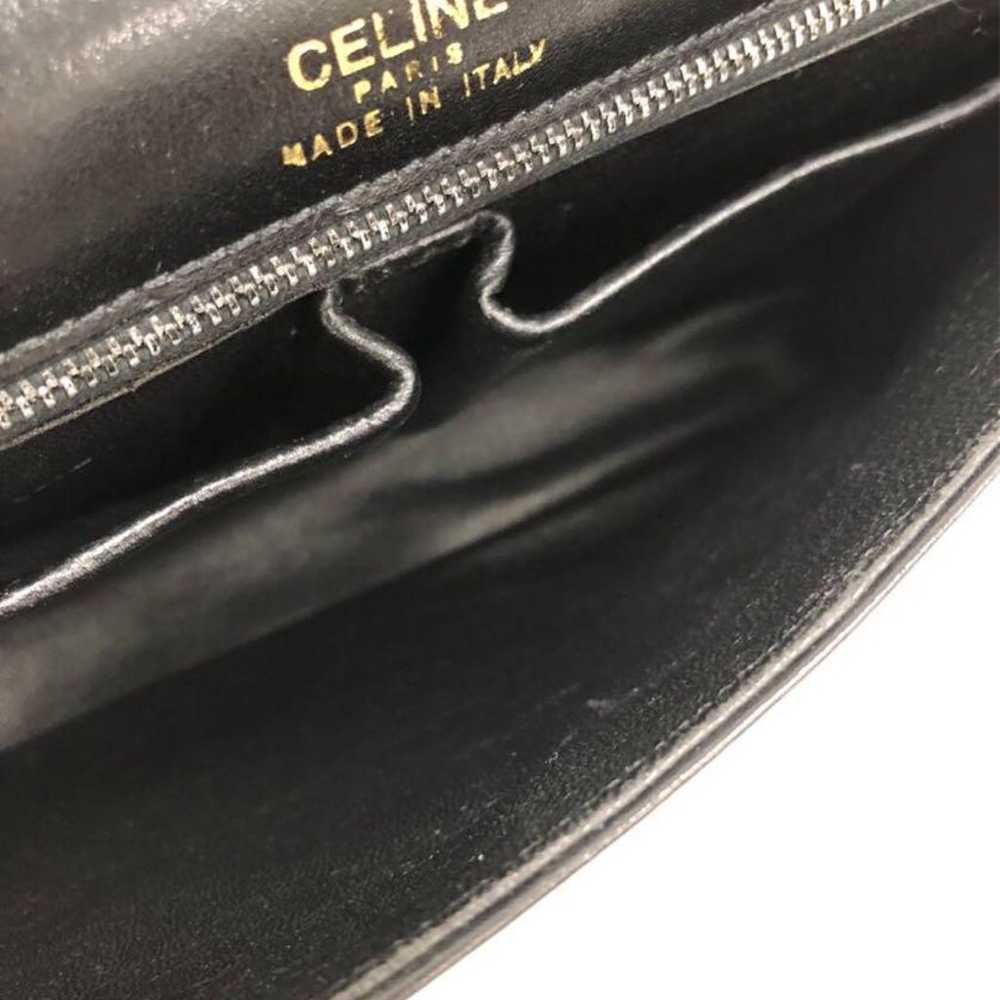 T07/178 CELINE Celine Triomphe Shoulder Bag Black - image 6