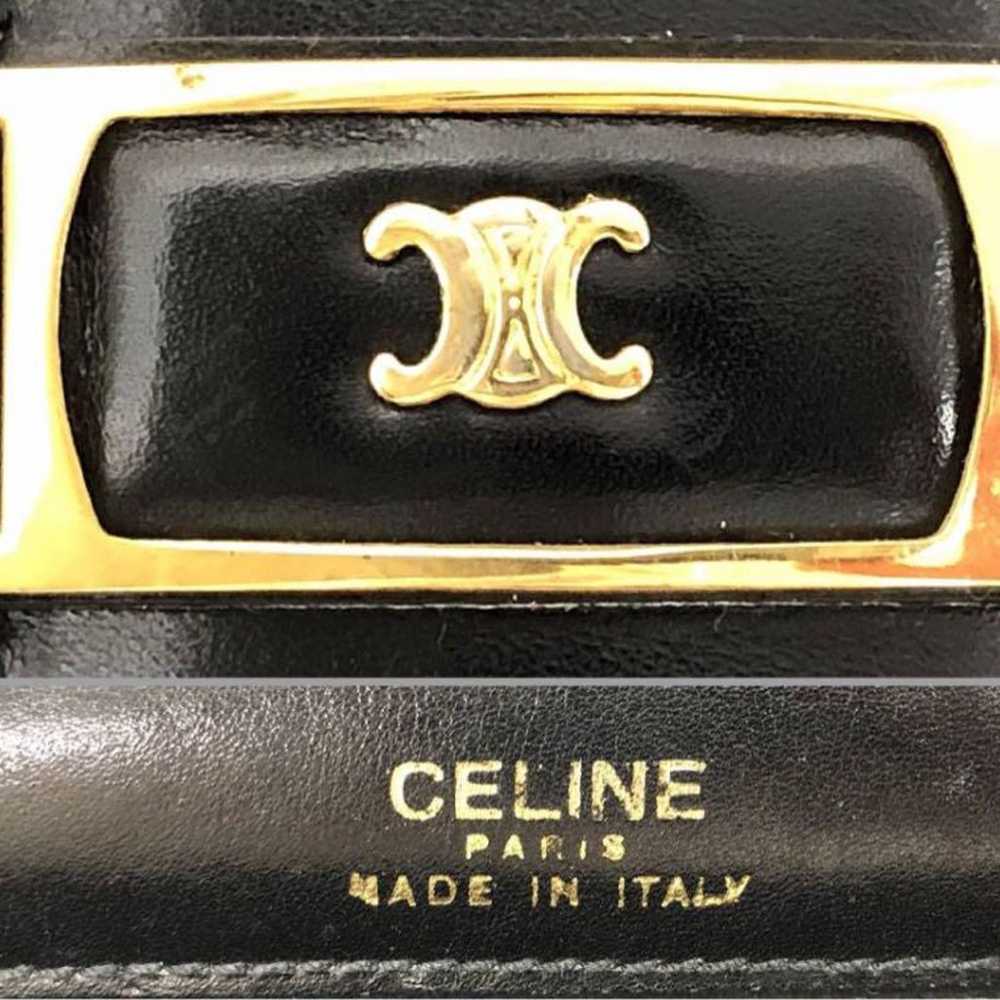 T07/178 CELINE Celine Triomphe Shoulder Bag Black - image 9