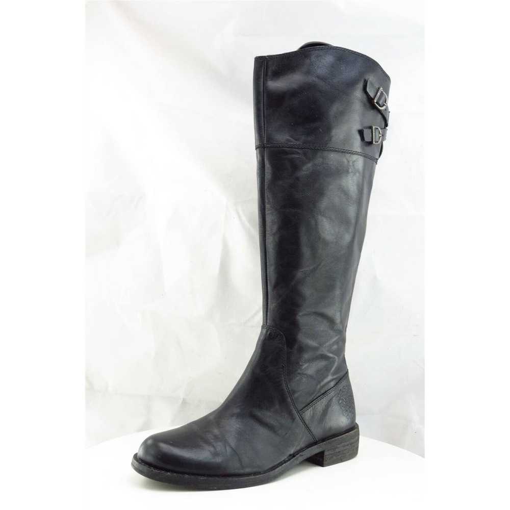 Vince Camuto Boot Sz 6 M Long Black Leather Women… - image 1