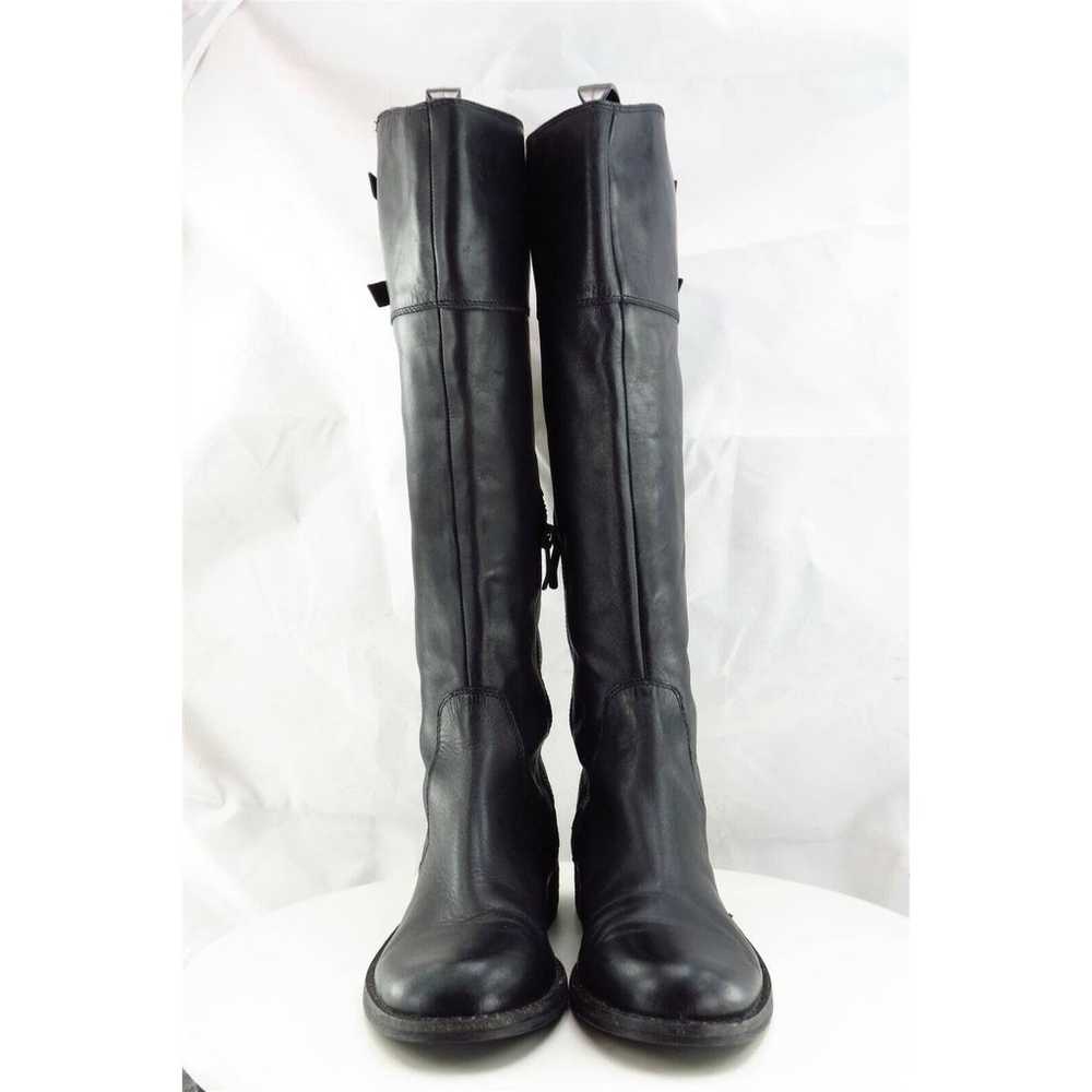 Vince Camuto Boot Sz 6 M Long Black Leather Women… - image 3