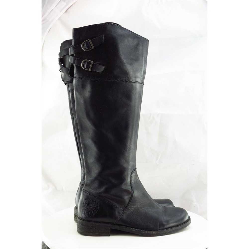 Vince Camuto Boot Sz 6 M Long Black Leather Women… - image 4