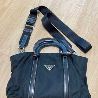 PRADA Shoulder Bag Black Nylon - image 1