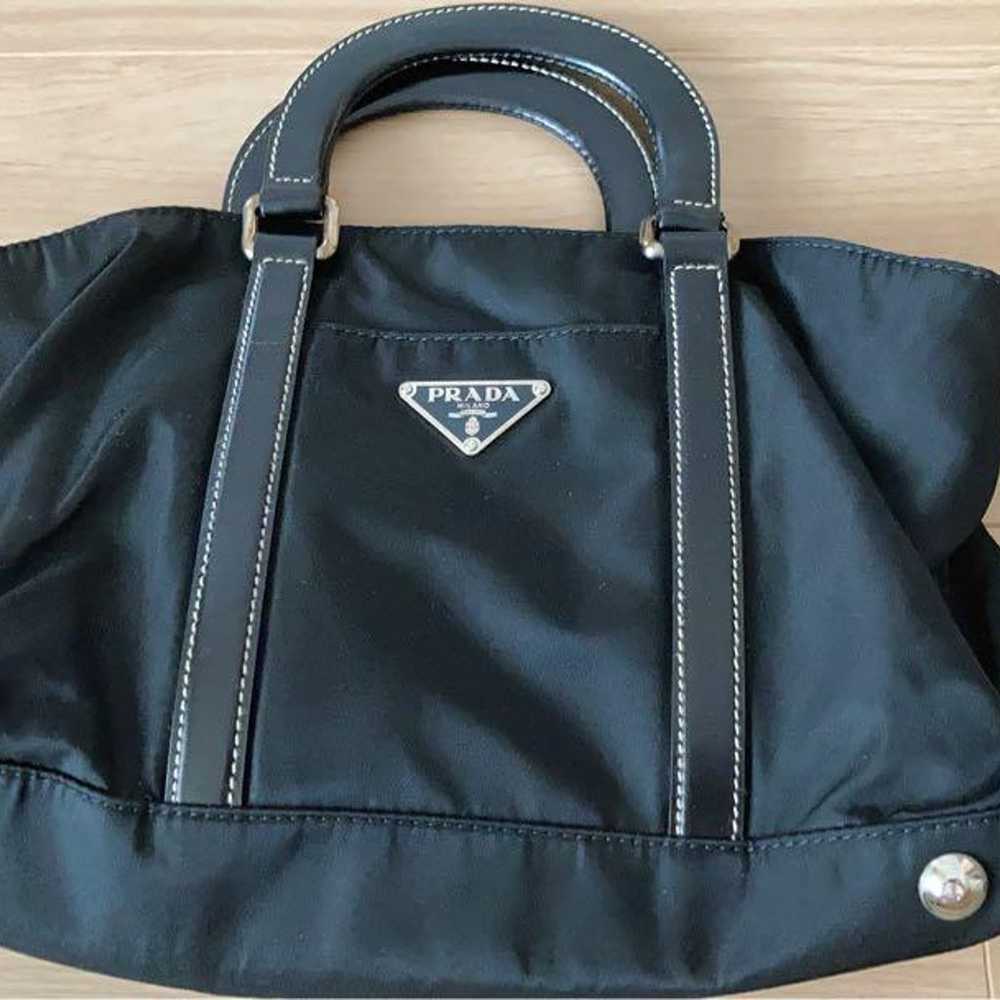 PRADA Shoulder Bag Black Nylon - image 2