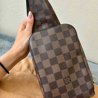 AUTHENTIC LOUIS VUITTON Damier Ebene Geronimos Mon