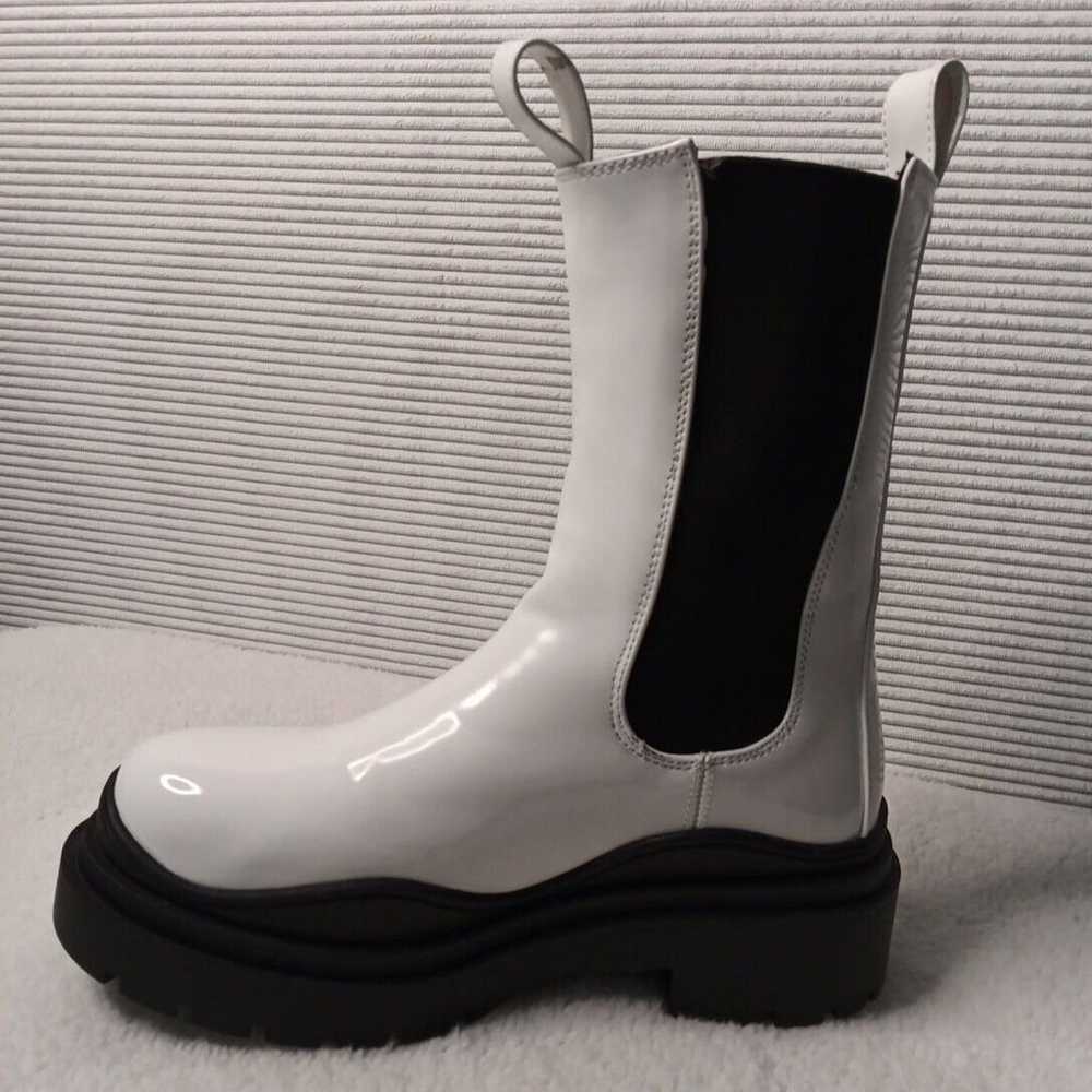 Azalea Wang White Chosted Chelsea Boots Size 6  b… - image 2