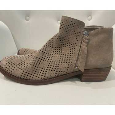 Dolce VIta Tan/ Dark Taupe Suede Sofie Bootie