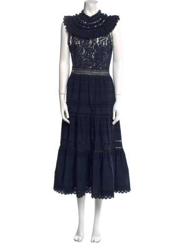 Sea New York A-Line Dress Black Pleated & Ruffle … - image 1