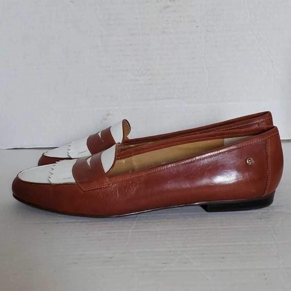 Etienne Aigner Vintage Leather Loafer Kiltie Flat… - image 5