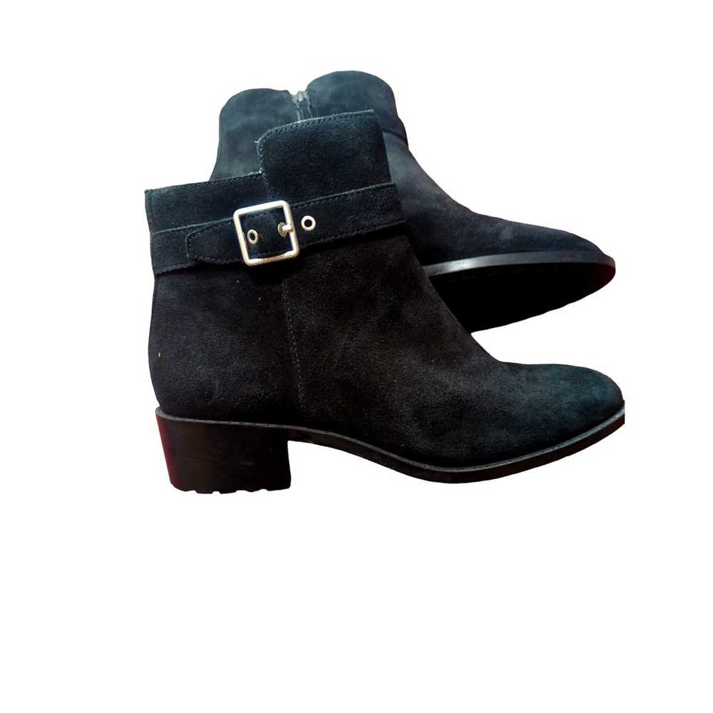 Cole Haan Black Suede Waterproof Ankle Boots Size… - image 1