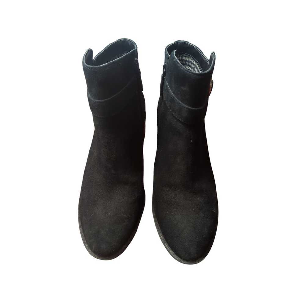 Cole Haan Black Suede Waterproof Ankle Boots Size… - image 2