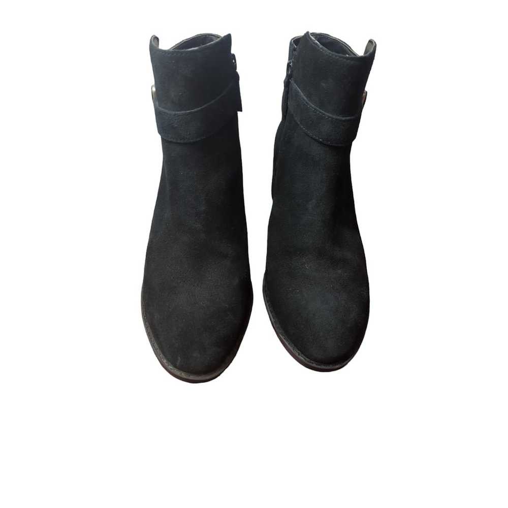 Cole Haan Black Suede Waterproof Ankle Boots Size… - image 6