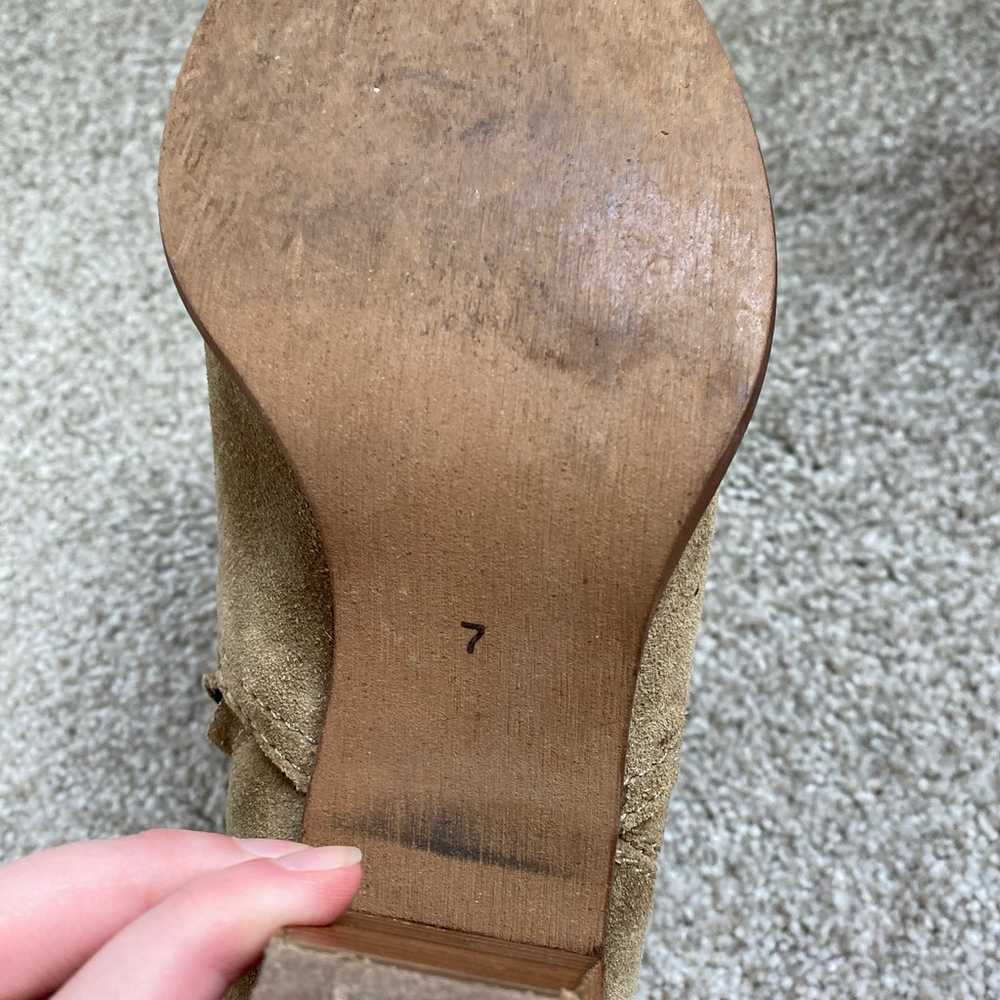 Madewell 1937 Soft Suede Leather Booties Size 7 - image 10