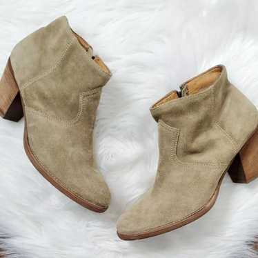 Madewell 1937 Soft Suede Leather Booties Size 7 - image 1