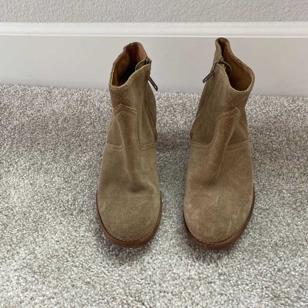 Madewell 1937 Soft Suede Leather Booties Size 7 - image 4