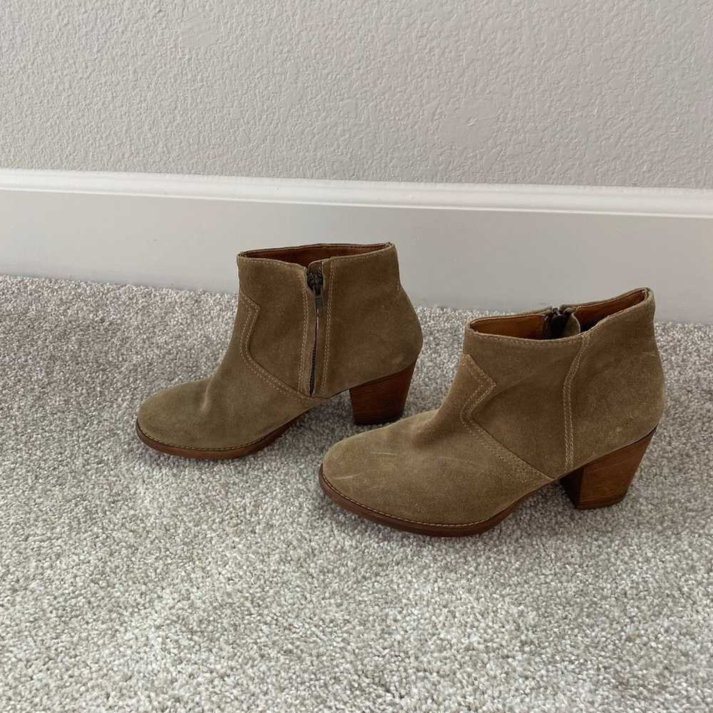 Madewell 1937 Soft Suede Leather Booties Size 7 - image 7