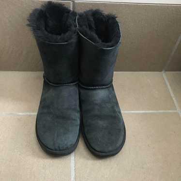 ugg sheepskin boots 24.0 Bailey Bow black ribbon … - image 1