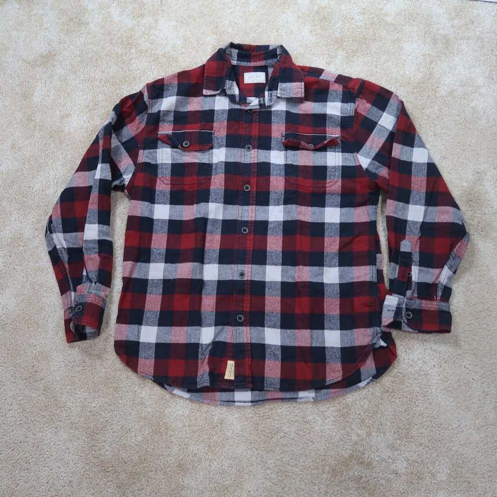 Vintage Jachs Flannel Button Front Shirt Plaid Me… - image 1