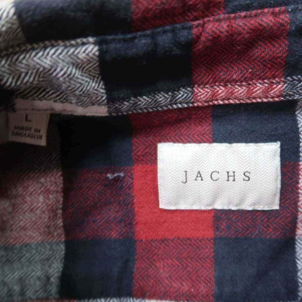 Vintage Jachs Flannel Button Front Shirt Plaid Me… - image 3