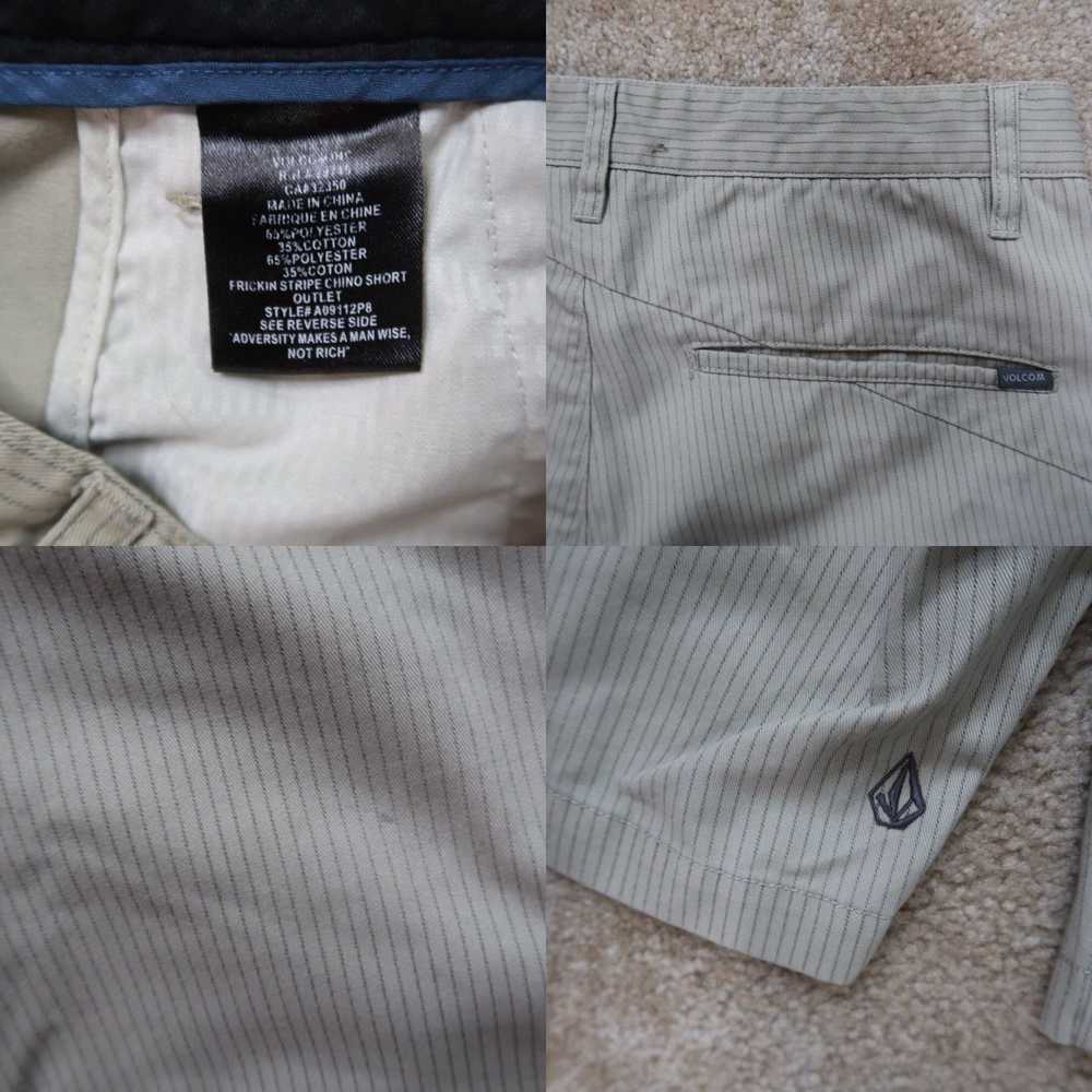 Volcom Volcom Chino Shorts Men's 30 Beige Striped… - image 4