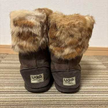 UGG sheepskin boots, brown, made in Australia.