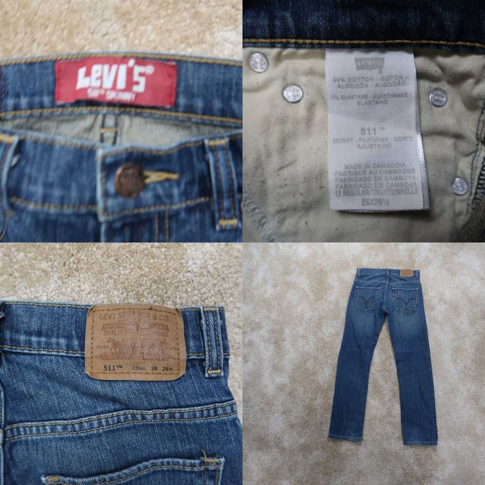 Levi's Levis 511 Slim Fit Jeans Youth Size 12 Reg… - image 4